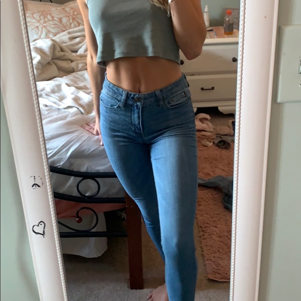 High rise jegging jeans